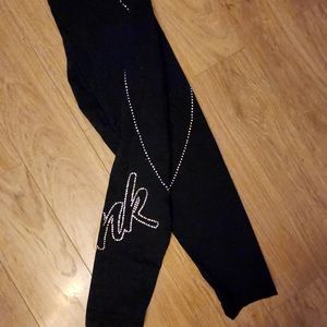 Pink gemstone leggings